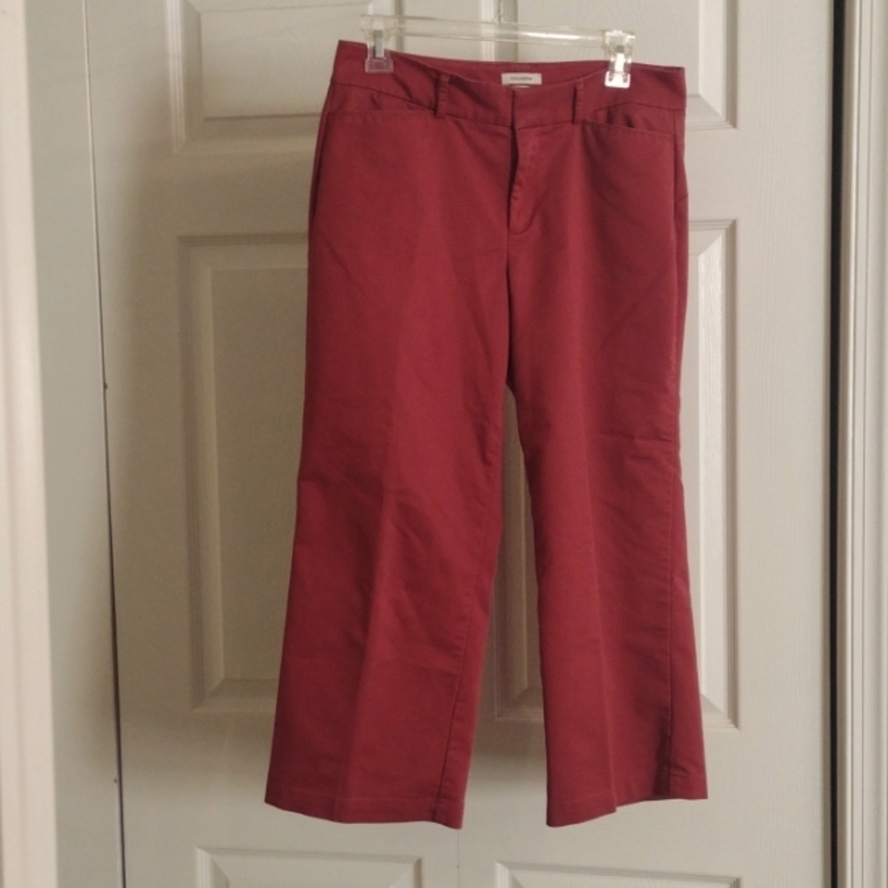 ✨ Dockers' Size 8 Brick Red Cropped Pants